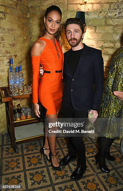 Joan Smalls and David Koma attend The Fashion Awards in partnership with Swarovski nominees' lunch hosted by the British Fashion Council with Grey...