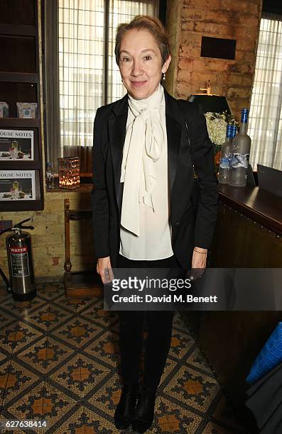 Justine Picardie attends The Fashion Awards in partnership with Swarovski nominees' lunch hosted by the British Fashion Council with Grey Goose at...