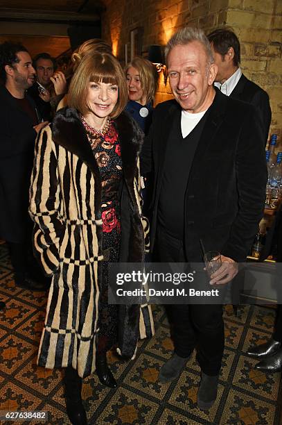 Anna Wintour and Jean-Paul Gaultier attend The Fashion Awards in partnership with Swarovski nominees' lunch hosted by the British Fashion Council...