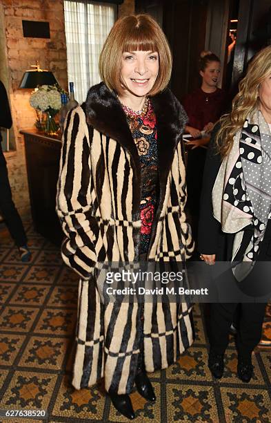 Anna Wintour attends The Fashion Awards in partnership with Swarovski nominees' lunch hosted by the British Fashion Council with Grey Goose at Little...