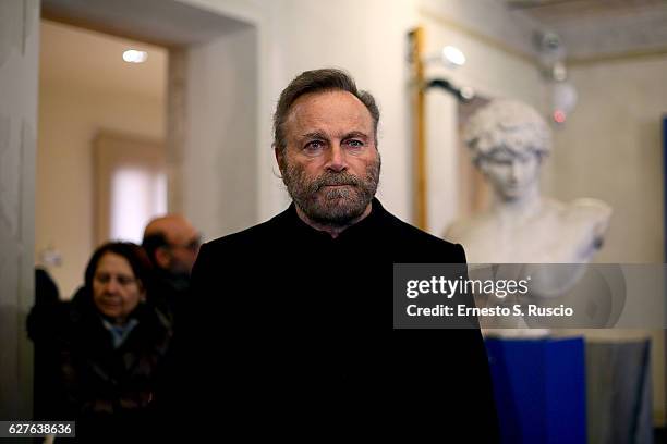 Franco Nero attends the Songs Of Stone' By Gabriele Tinti at Museo Nazionale Romano Palazzo Altemps on December 4, 2016 in Rome, Italy.