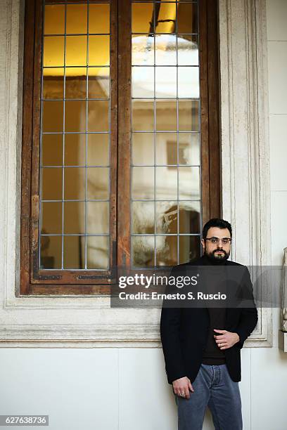 Writer Gabriele Tini attends the Songs Of Stone' By Gabriele Tinti at Museo Nazionale Romano Palazzo Altemps on December 4, 2016 in Rome, Italy.