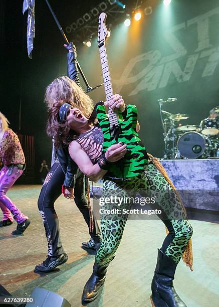 Satchel of Steel Panther performs at The Fillmore on December 3, 2016 in Detroit, Michigan.