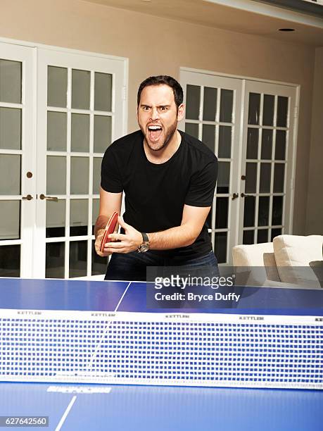 Justin Bieber's manager, Scott "Scooter" Braun is photographed for Billboard Magazine on July 26, 2012 in Los Angeles, California. PUBLISHED IMAGE.