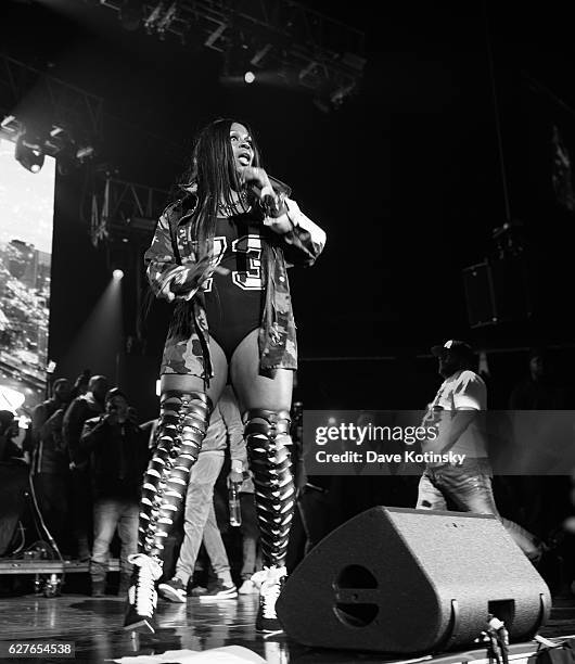 Remy Ma performs at the Hot 97's Hot For The Holidays Concert at Prudential Center on December 3, 2016 in Newark, New Jersey.