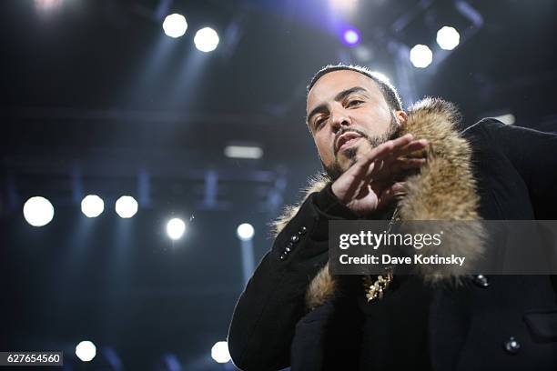 French Montana performs at the Hot 97's Hot For The Holidays Concert at Prudential Center on December 3, 2016 in Newark, New Jersey.