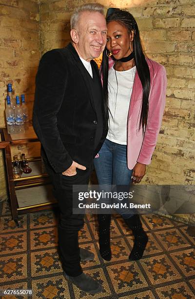 Jean-Paul Gaultier and Naomi Campbell attend The Fashion Awards in partnership with Swarovski nominees' lunch hosted by the British Fashion Council...