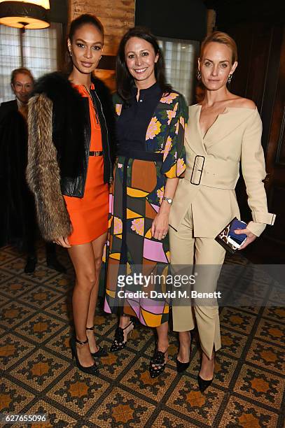 Joan Smalls, Caroline Rush and Amber Valletta attend The Fashion Awards in partnership with Swarovski nominees' lunch hosted by the British Fashion...