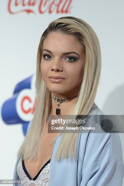 Louisa Johnson attends Capital's Jingle Bell Ball with Coca-Cola on December 4, 2016 in London, United Kingdom.