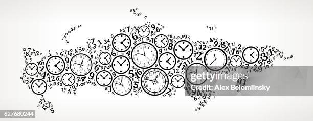 russia on time and clock vector icon pattern - timer 10 seconds stock illustrations