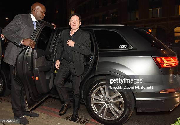 Jason Isaacs arrives in an Audi at the British Independent Film Awards at Old Billingsgate Market on December 4, 2016 in London, England.