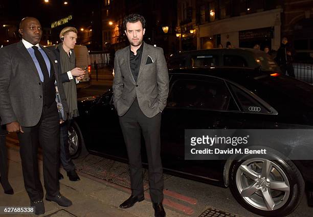 Daniel Mays arrives in an Audi at the British Independent Film Awards at Old Billingsgate Market on December 4, 2016 in London, England.
