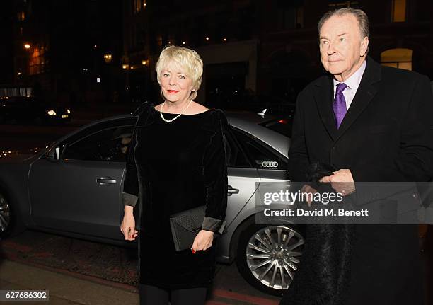 Alison Steadman arrives in an Audi at the British Independent Film Awards at Old Billingsgate Market on December 4, 2016 in London, England.