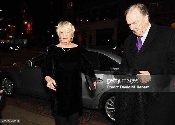 Alison Steadman arrives in an Audi at the British Independent Film Awards at Old Billingsgate Market on December 4, 2016 in London, England.