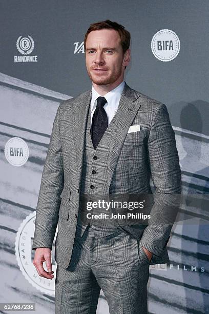 Michael Fassbender attends The British Independent Film Awards at Old Billingsgate Market on December 4, 2016 in London, England.