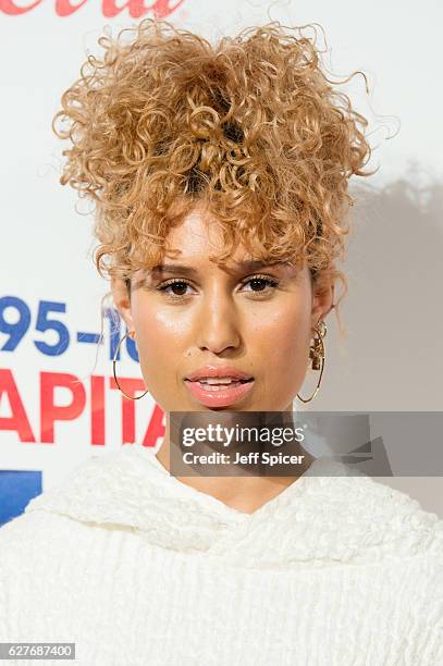 Raye attends Capital's Jingle Bell Ball with Coca-Cola on December 4, 2016 in London, United Kingdom.