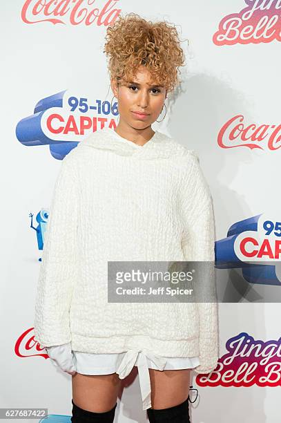 Raye attends Capital's Jingle Bell Ball with Coca-Cola on December 4, 2016 in London, United Kingdom.