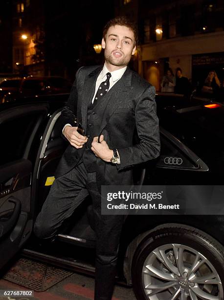 Douglas Booth arrives in an Audi at the British Independent Film Awards at Old Billingsgate Market on December 4, 2016 in London, England.