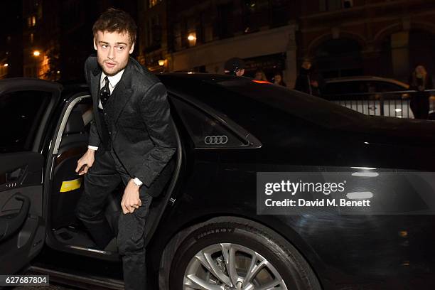 Douglas Booth arrives in an Audi at the British Independent Film Awards at Old Billingsgate Market on December 4, 2016 in London, England.