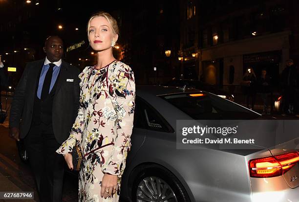 Annabelle Wallis arrives in an Audi at the British Independent Film Awards at Old Billingsgate Market on December 4, 2016 in London, England.