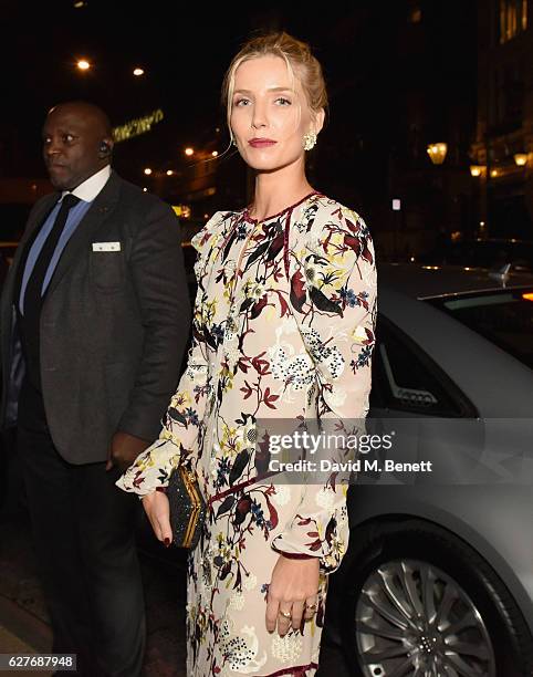 Annabelle Wallis arrives in an Audi at the British Independent Film Awards at Old Billingsgate Market on December 4, 2016 in London, England.