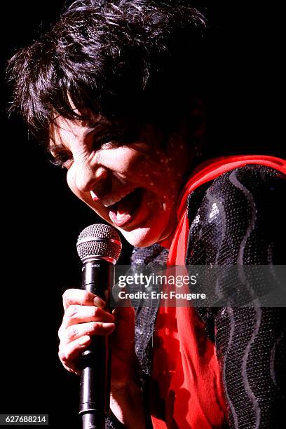 Singer Liza Minnelli Photographed in PARIS at l Olympia