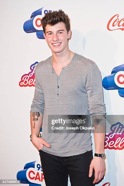 Shawn Mendes attends Capital's Jingle Bell Ball with Coca-Cola on December 4, 2016 in London, United Kingdom.