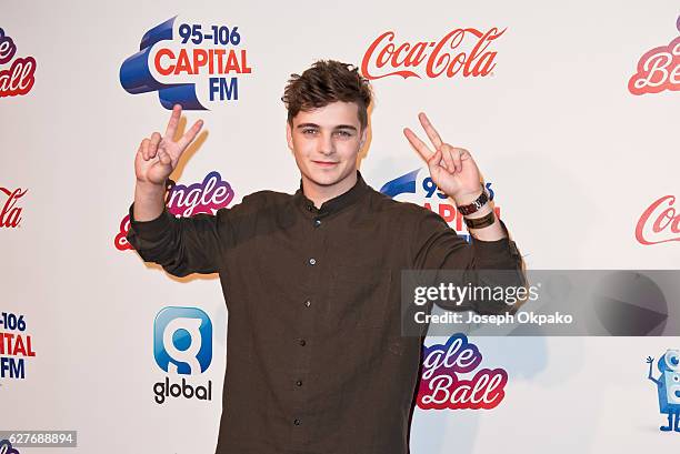 Martin Garrix attends Capital's Jingle Bell Ball with Coca-Cola on December 4, 2016 in London, United Kingdom.