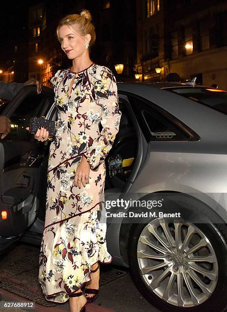 Annabelle Wallis arrives in an Audi at the British Independent Film Awards at Old Billingsgate Market on December 4, 2016 in London, England.