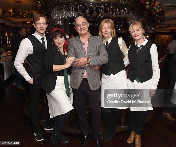 Edward Watson, Harriet Thorpe, Director of The Ivy - Fernando Peire, Jemma Redgrave and Claire Skinner attend One Night Only at The Ivy in aid of...