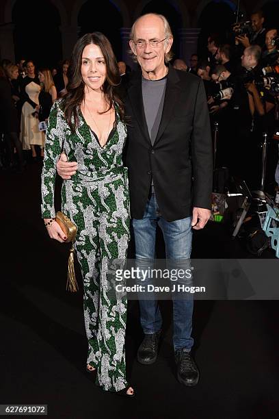 Christopher Lloyd and Lisa Lloyd attend The British Independent Film Awards at Old Billingsgate Market on December 4, 2016 in London, England.