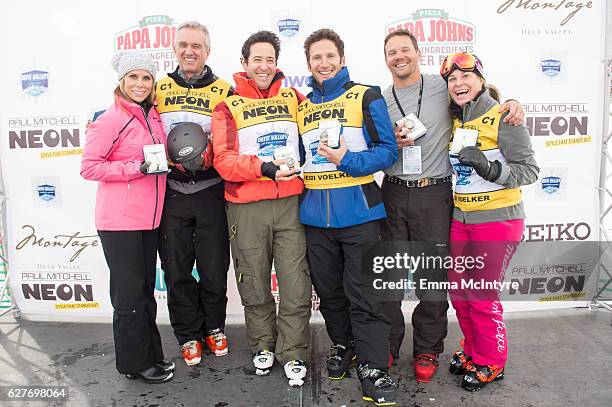 Actress Cheryl Hines, President of Waterkeeper Alliance Robert F. Kennedy Jr., actors Rob Morrow, Mark Feuerstain, and Dylan Bruno and olympian Heidi...