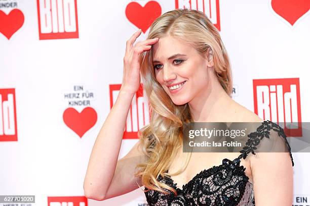 Austrian model Larissa Marolt attends the Ein Herz Fuer Kinder gala on December 3, 2016 in Berlin, Germany.