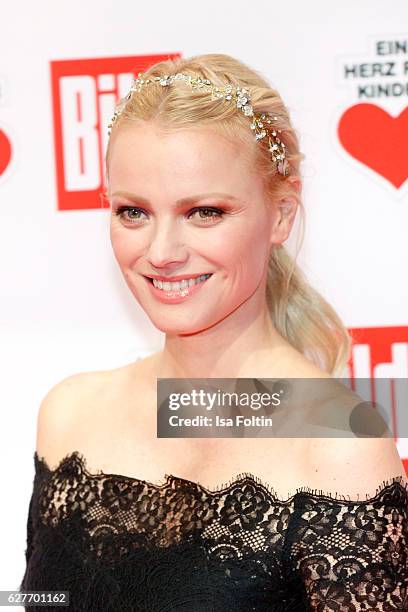 German model Franziska Knuppe attends the Ein Herz Fuer Kinder gala on December 3, 2016 in Berlin, Germany.