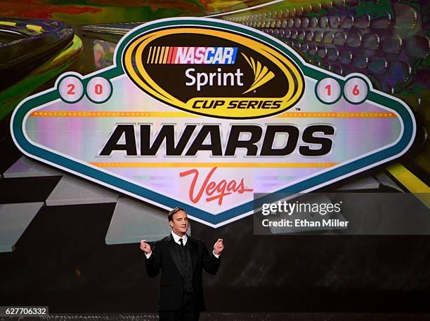 Actor/comedian Jay Mohr hosts the 2016 NASCAR Sprint Cup Series Awards show at Wynn Las Vegas on December 2, 2016 in Las Vegas, Nevada.