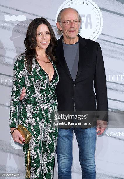 Lisa Lloyd and Christopher Lloyd attend at The British Independent Film Awards at Old Billingsgate Market on December 4, 2016 in London, England.