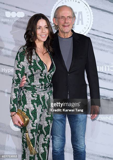 Lisa Lloyd and Christopher Lloyd attend at The British Independent Film Awards at Old Billingsgate Market on December 4, 2016 in London, England.