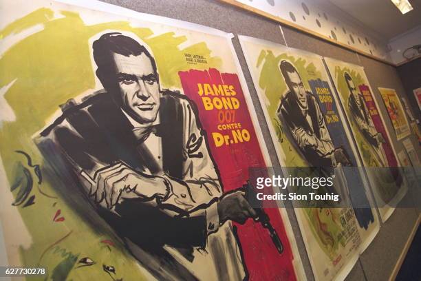 Posters of international hero 007.