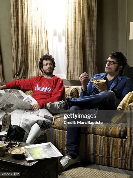 Comics Bret McKenzie and Jemaine Clement of Flight of the Conchords