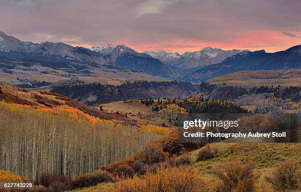 san miguel mountain range - mt wilson colorado stock pictures, royalty-free photos & images