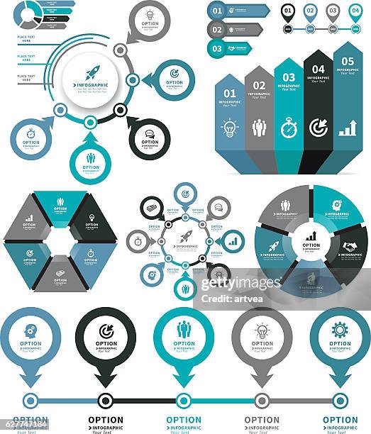 infographic elements - computer confused stock illustrations