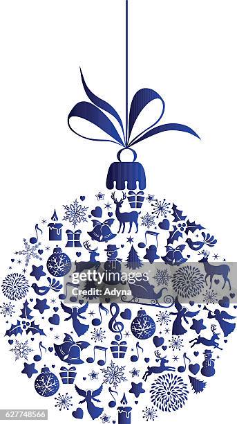 christmas bauble - christmas tree on fire stock illustrations