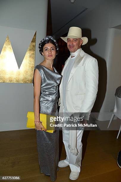 Danie Gomez and Alan Faena attend Galerie Gmurzynska, Sir Norman Rosenthal and Claude Ruiz-Picasso Dinner at Art Basel Miami Beach 2016 at Faena...