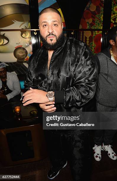 Khaled attends his birthday dinner hosted by Hublot at Komodo on December 4, 2016 in Miami, Florida.