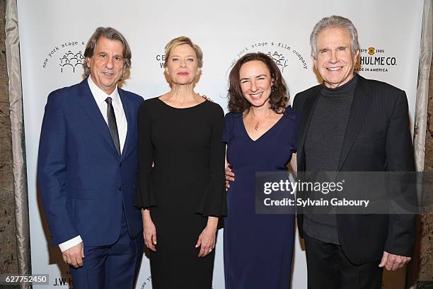 David Rockwell, Annette Bening, Johanna Pfaelzer and Warren Beatty attend New York Stage & Film's 2016 Winter Gala at The Plaza Hotel on December 4,...