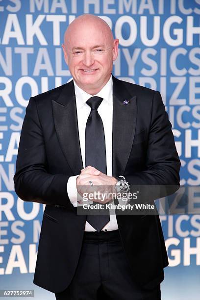 Former NASA Astronaut Mark Kelly attends the 2017 Breakthrough Prize at NASA Ames Research Center on December 4, 2016 in Mountain View, California.