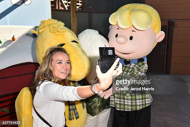 Jennifer Veal visits Knott's Merry Farm at Knott's Berry Farm on December 4, 2016 in Buena Park, California.