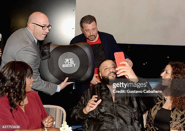 Rick De La Croix and DJ Khaled attend DJ Khaled's birthday dinner hosted by Hublot at Komodo on December 4, 2016 in Miami, Florida.