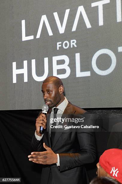 Davidson Petit-Frere attends DJ Khaled's birthday dinner hosted by Hublot at Komodo on December 4, 2016 in Miami, Florida.