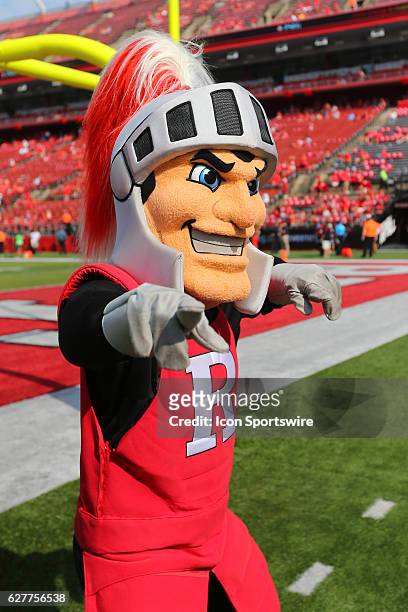 Rutgers Scarlet Knights Mascot during the game between the Rutgers Scarlet Knights and the Howard Bison played at High Point Solutions Stadium in...